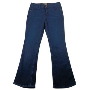 Democracy Jeans Womens 10 Blue Dark Wash Mid Rise Bootcut Ab Technology Denim